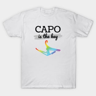 Capo is the Key Colorful Capo Light Theme T-Shirt